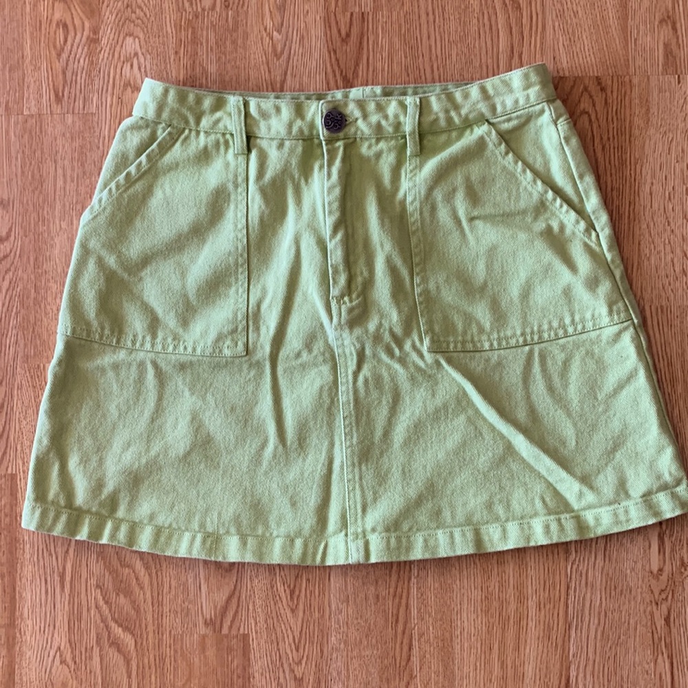 Lucy & Yak Lime Green Miniskirt